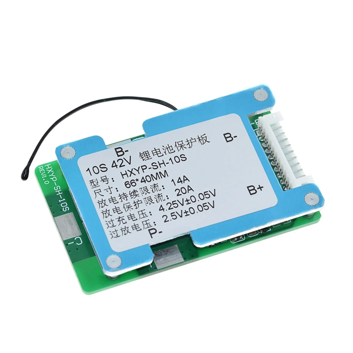 

A67I 10S 42V 15A для BMS Polymer Cell 18650, плата защиты литиевой батареи с балансом, встроенный контроль температуры