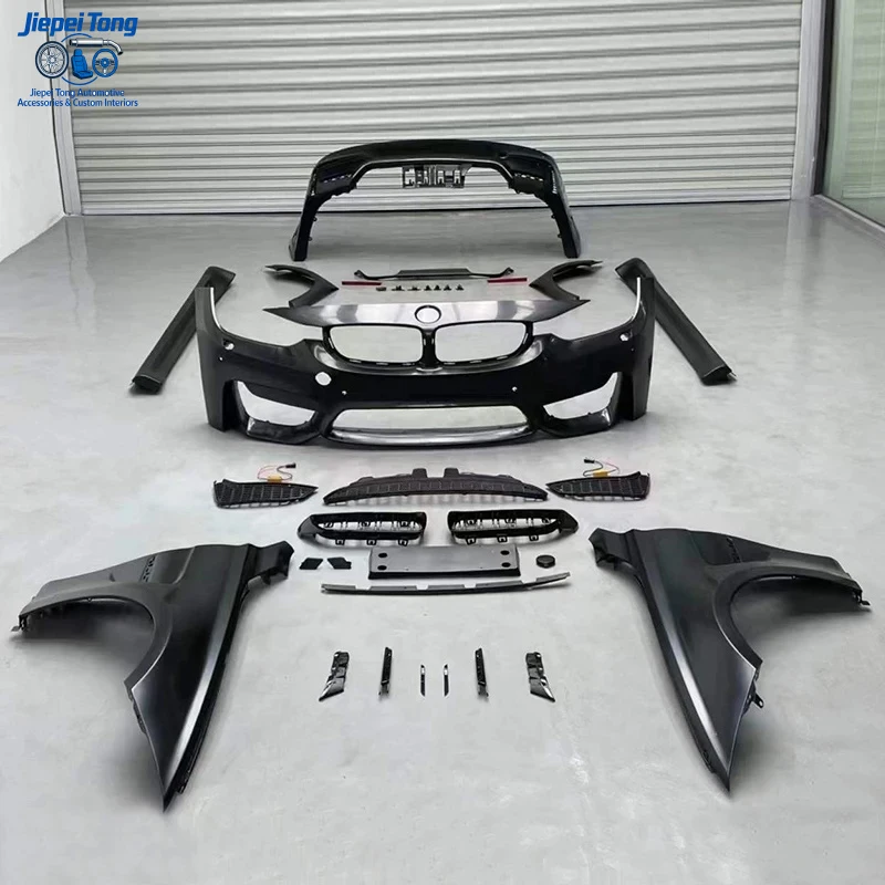 

M3 Style for F30 M3 Body Kit 2013-2018 Side Skirts Exhaust Pipe Hood Fender Grille F30 Wide Bodykit