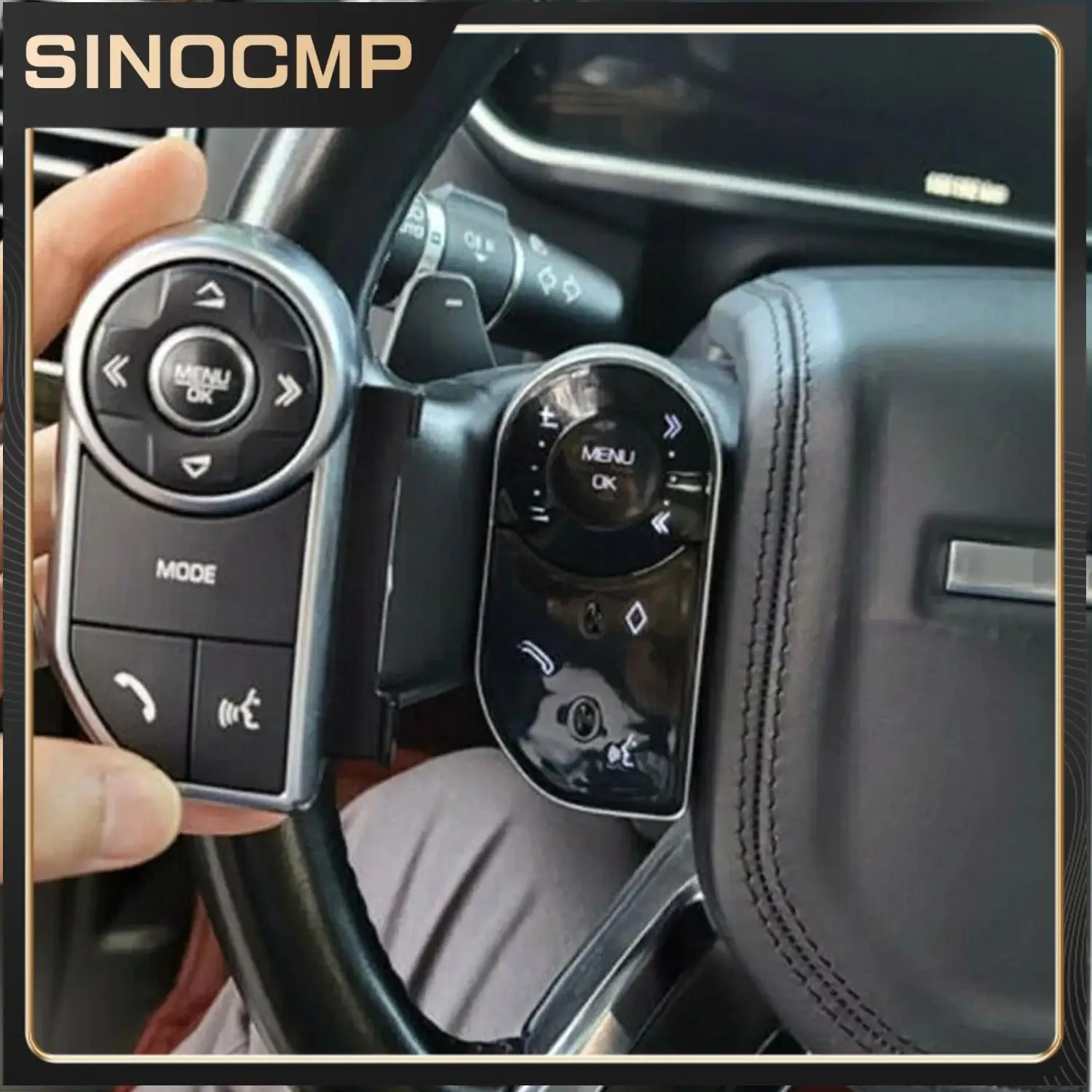 

2PCS Steering Wheel Car Steering Wheel Buttons For Range Rover Sport 2014-17 L405 L462 Style Keys Touch Button