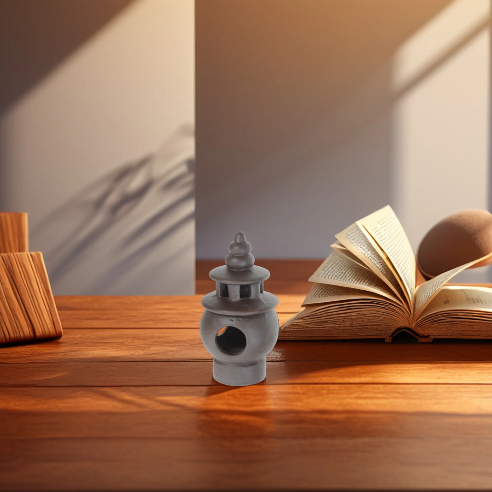 

Japanese Style Pagoda Garden Statue Small Ceramic Ornament for Zen Garden Bonsai Terrarium Decor Asian Landscape Sculpture