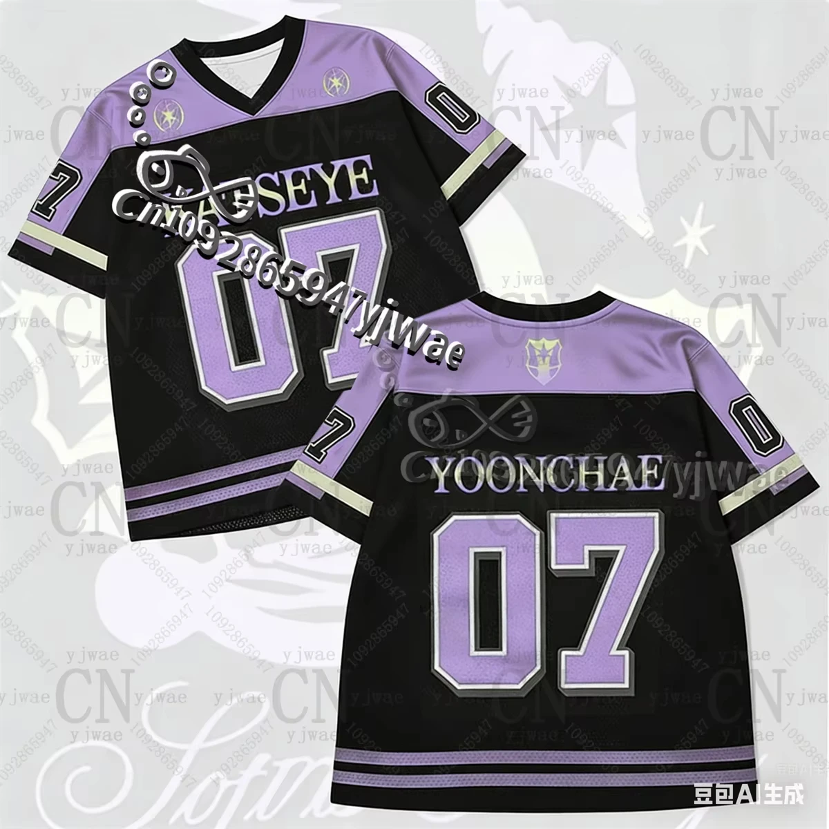 2026 Herbst KATSEYE Konzert Yoonchae Lara&Sophia Daniela Unisex Jersey Locker Modische Streetwear Fan-T-Shirt für Männer, Frauen und Kinder – Detail 8