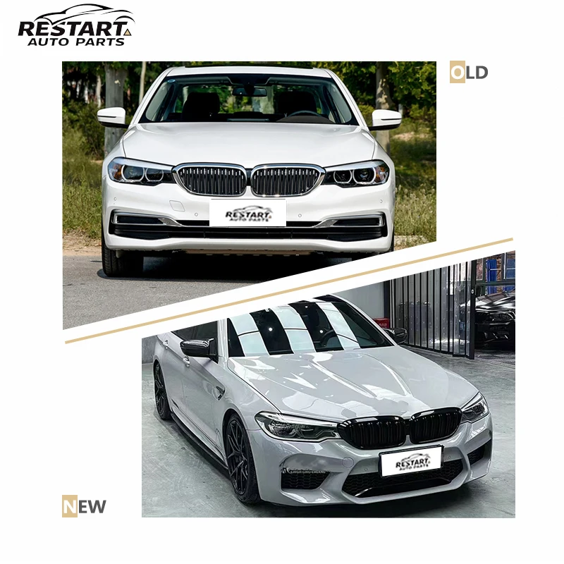 Restart PP  Car Body Kit for  BMW5 Series G30 G38 2018-2020 Up to M5 Include Front Rear Bumper Assembly Grille | Perfect Match