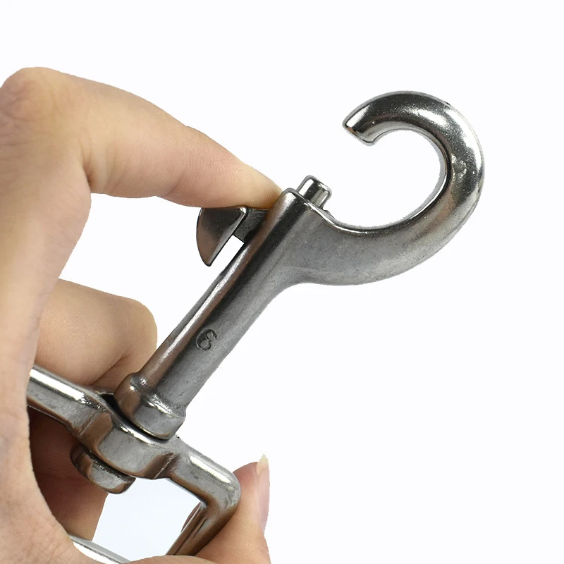 

1/2/3/4/5Pcs 316 Stainless Steel Swivel Lobster Clasp Trigger Clip Large Carabiner Buckle Keychain Rotating Snap Hook Clamp