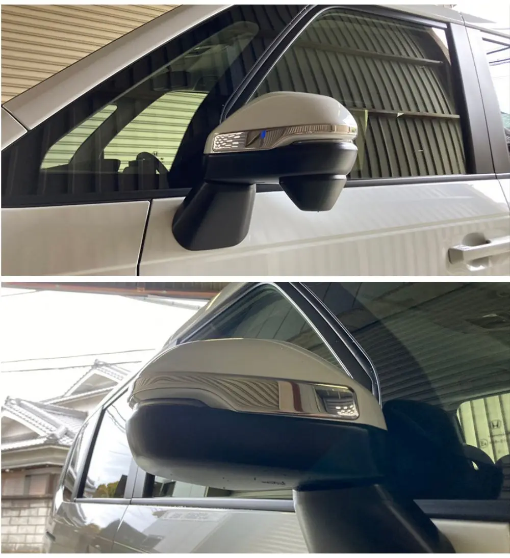 Car Side Rearview Mirror Garnish Trim for Honda StepWagon Spada RP6 RP7 RP8 2022 Stainless Steel Chrome Car Styling Accessories