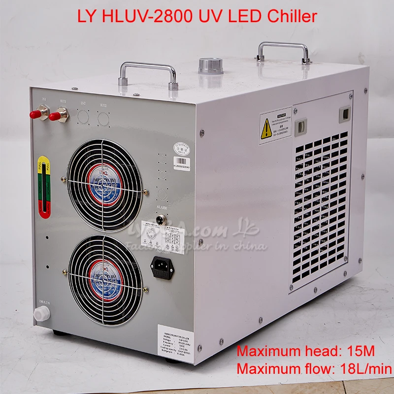 

LY HLUV-2800 UV LED Chiller UV LED Series Water Cool Water Tank Capacity 8L Maximum head 15m φ10 Copper nozzle Pagoda 220V 110V