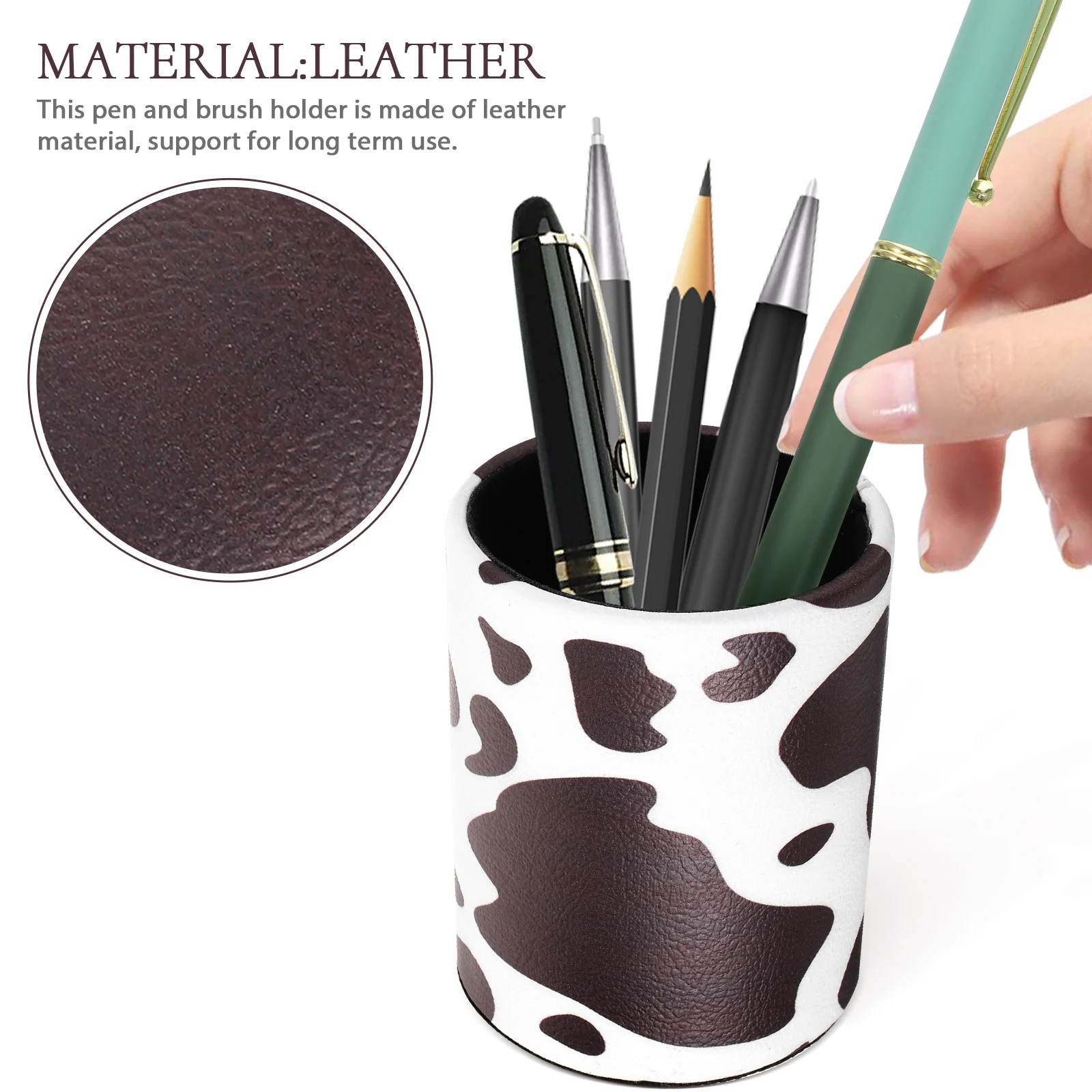 

Pen Holder Makeup Brush Organizer Brush Cup Desktop Storage Container for Vanity Office and Home Use