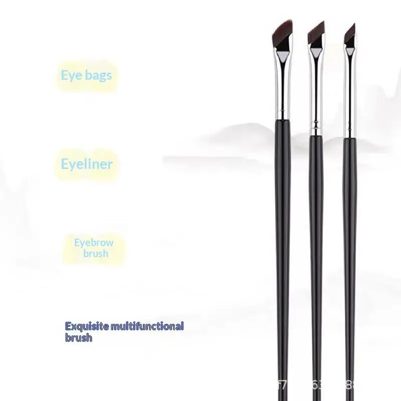 Salon Grade Blade Eyeliner Brush Thin Fine Angled Flat Eyebrow Brush for Professional Makeup Artists Undereye Detail Makeup Des