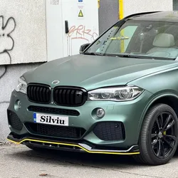 2 шт. глянцевый черный налобный фонарь для BMW X5 X6 F15 F16 F85 F86 2014-2018 налобный фонарь декоративные защитные аксессуары