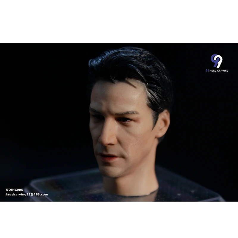 1/6 Scale Head Carving   NOHC006 Keanu Reeves Europestar Male Soldier Model PVC  Neck 12 Inch Action Figure DOLL