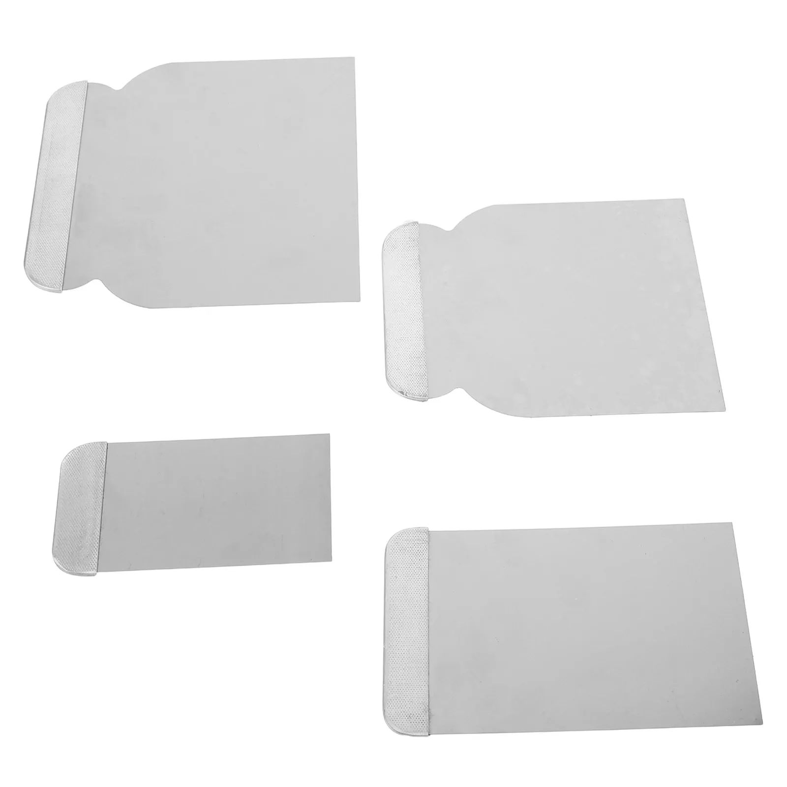 

4Pcs Stainless Steel Putty Knife Scraper Set Ergonomic Comfort Grip for Drywall Repair Wallpaper Removal Spackle Application