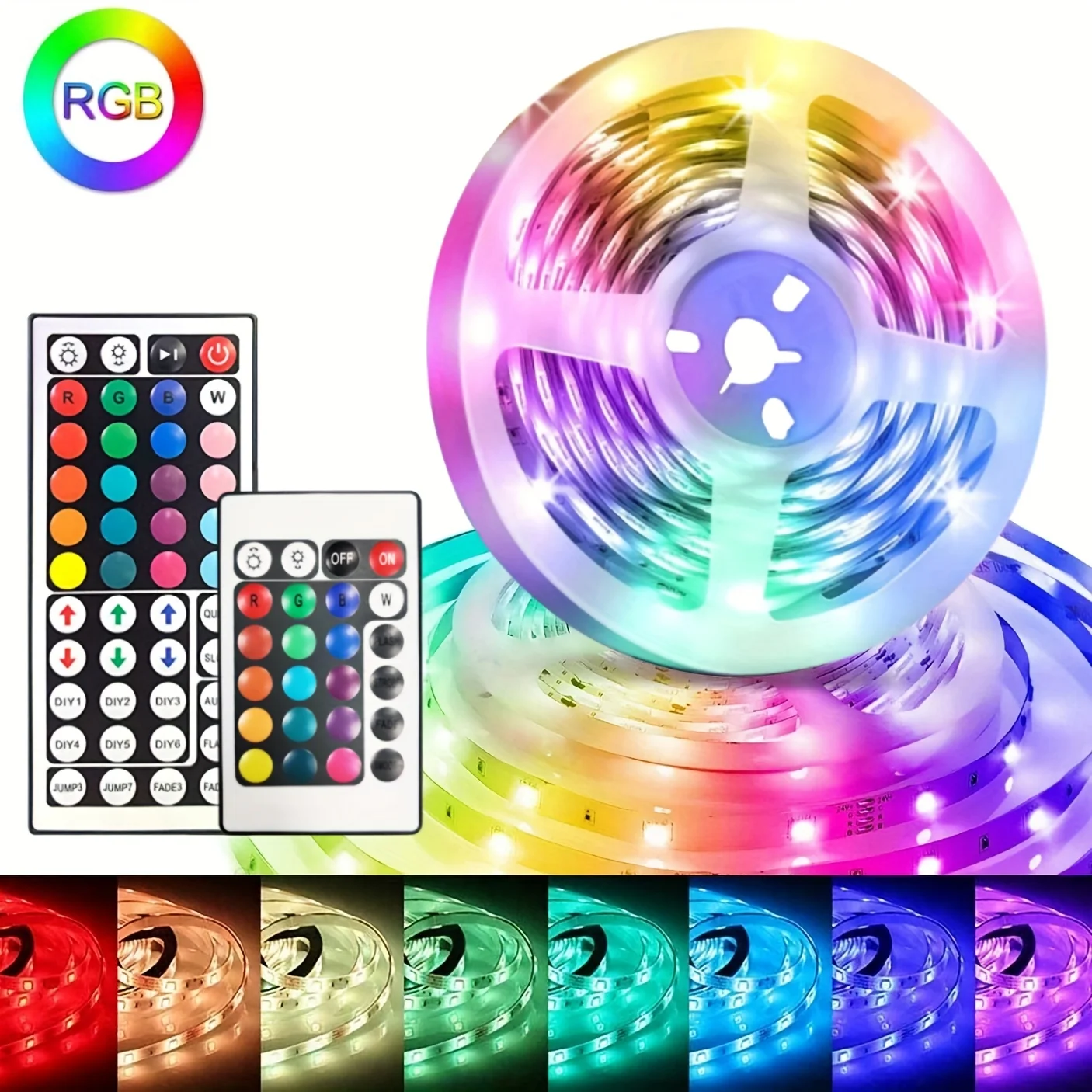 LED Strip Light RGB Remote Control USB 5V 2835/5050 Flexible Tape TV Screen Backlight Home Festival Decoration Atmosphere Lamp