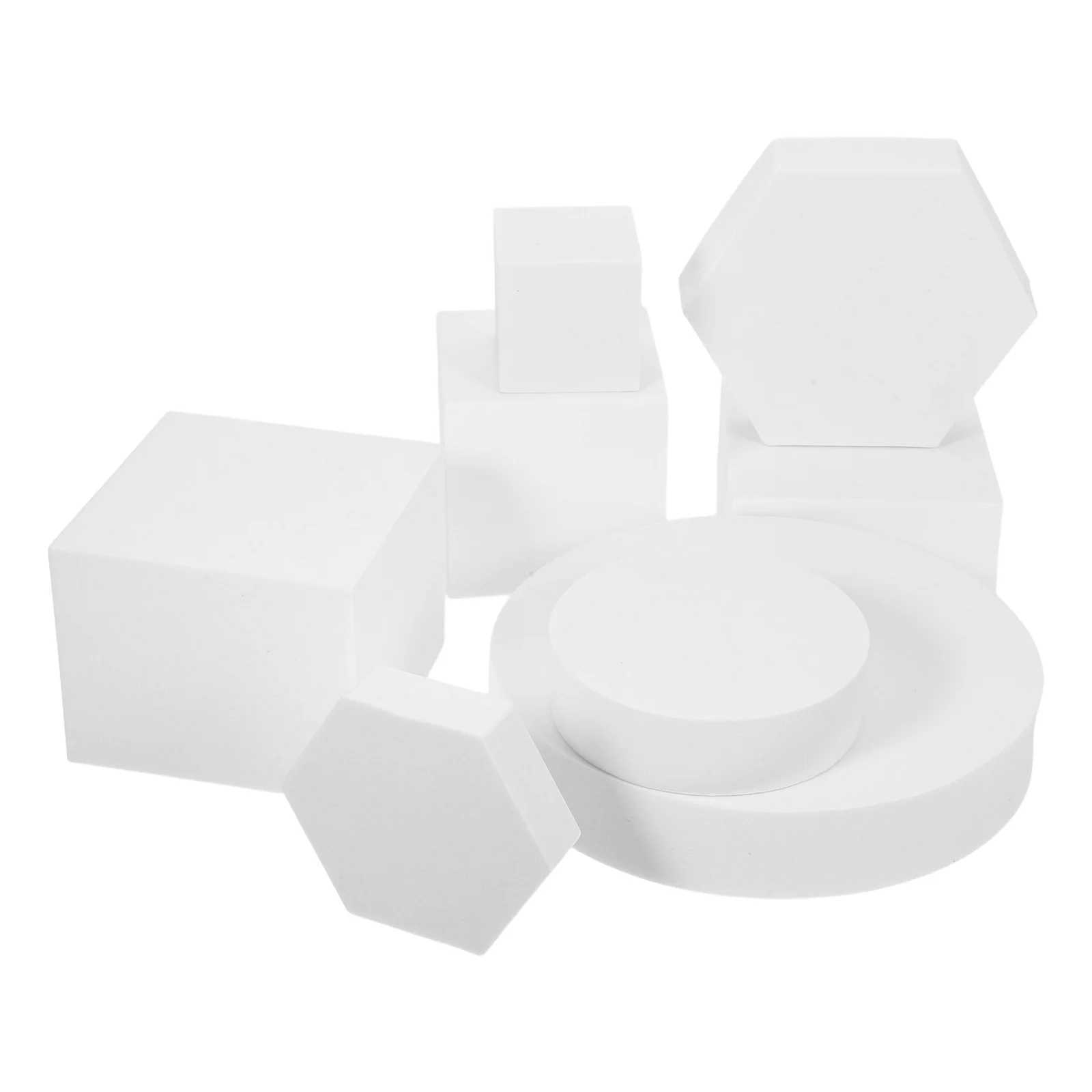 

8Pcs Geometry Cube Photo Props Lightweight Foam Photography Background Jewelry Cosmetics Product Photo Shoot Decor