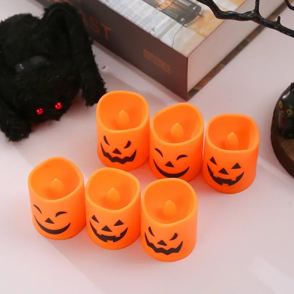 Halloween LED Candles Flameless Battery Operated Safe Tea Lights for Indoor Home Decor Party Fake Candles Decorative Lighting