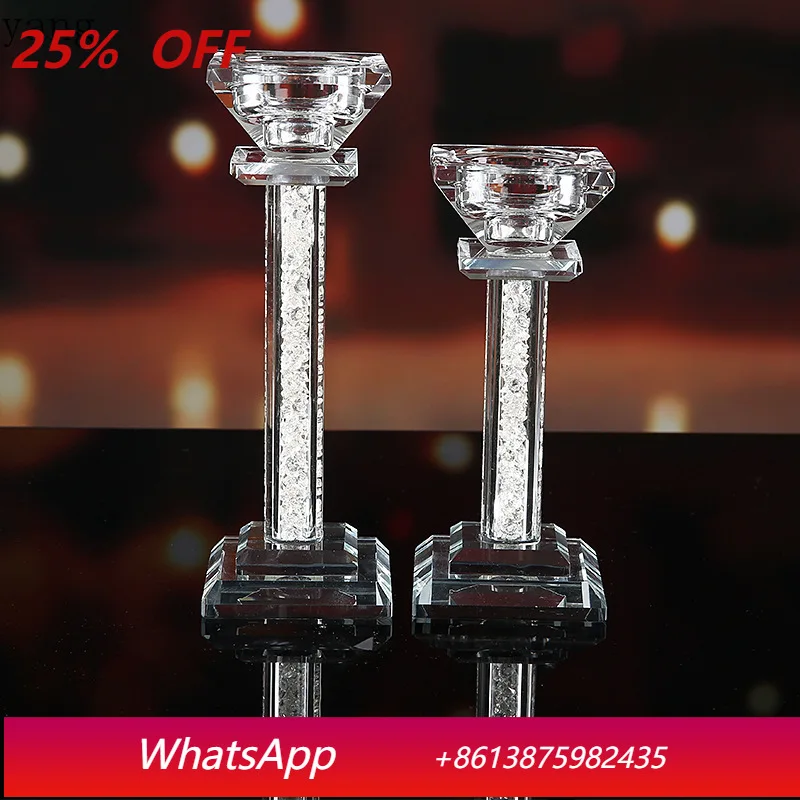 

CX crystal glass candle holder wedding decoration home decoration ornament