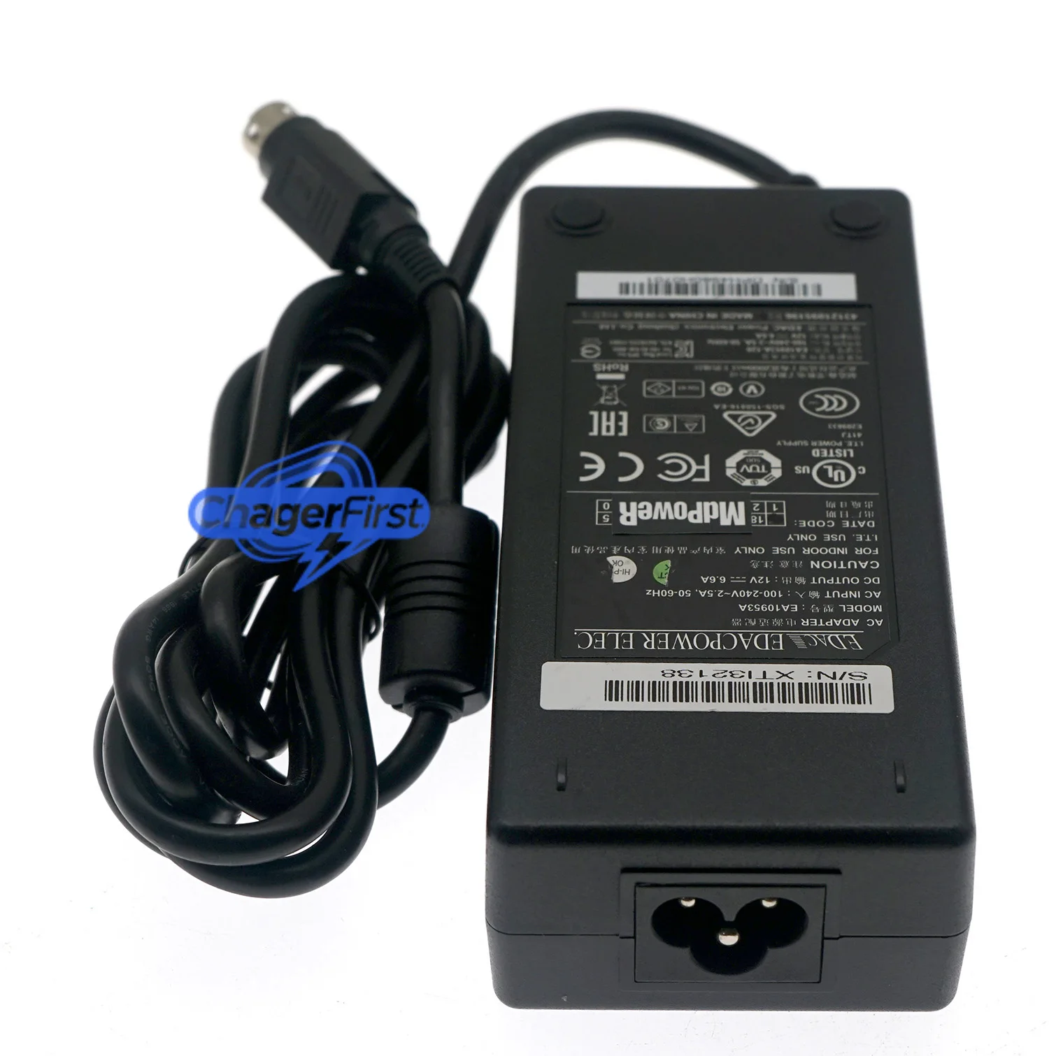 Genuine Posiflex EA10953A 12V 6.6A 80W 4PIN AC Adapter For Posiflex JIVA KS6215 KS6315 KS6600 KS7215 KS7315 LOREX L22WD800