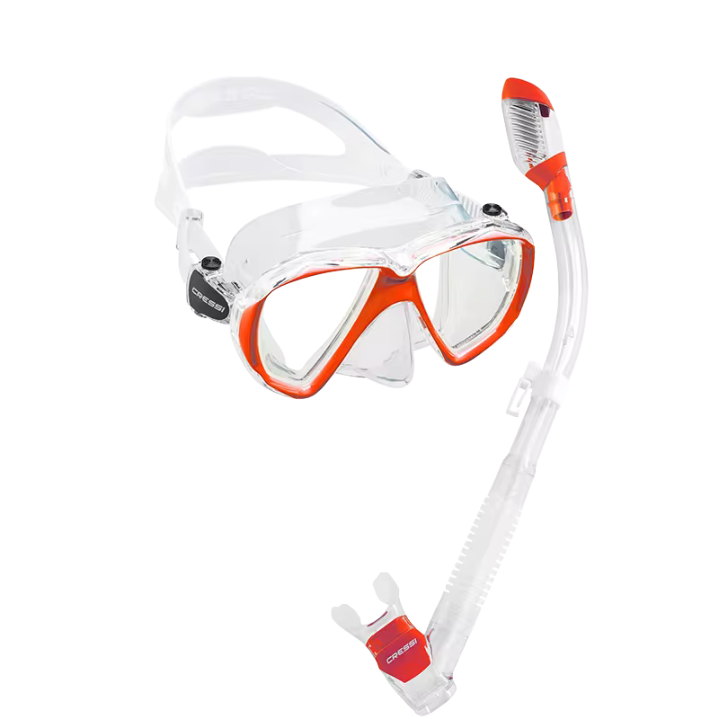 Diving Mask Swimming Snorkeling Set Dry Snorkel Silicone Skirt Tempered Glass Lens for Adults Ranger