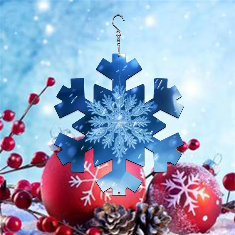 A64Z 6 قطعة 10 بوصة التسامي الرياح المغازل الفراغات هدايا عيد الميلاد لعيد الميلاد حديقة الديكور