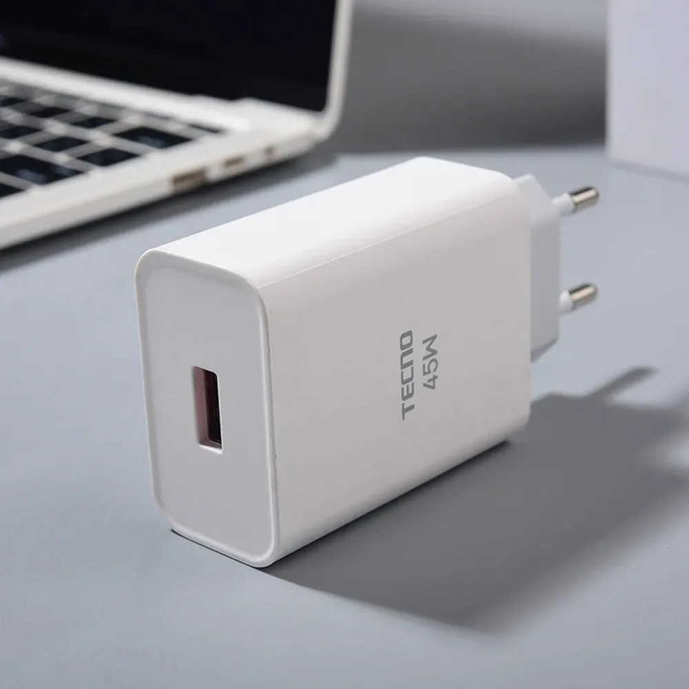 Tecno 45W Fast Charger EU Quick Charge Power Adapter USB Type C Cable For Tecno Spark 30 20 10 Pro+ Camon 20 30S 40 Pro Pova 6 5 - náhled 3
