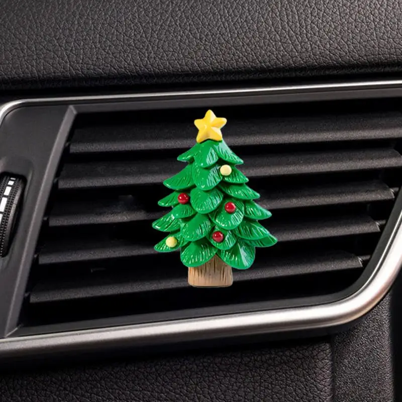 Decorative Car Air Freshener Christmas Aromatherapy Vent Clips Colorful Vehicle Decoration Festival Car Accessories for Relaxing