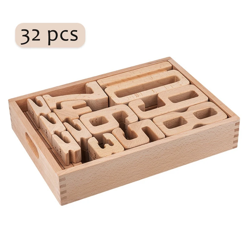 Número-bloques brinquedo de aprendizagem inteligente educação precoce número-bloqueios de madeira brinquedos grande caixa de madeira conjunto para preschoo menino