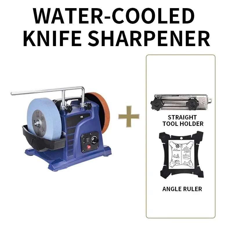 

【2026】H8 8inch Low-Speed Water-Cooled Knife Sharpener For Household Woodworking Tools Engraving Knives Chisels Electric Knife Gr