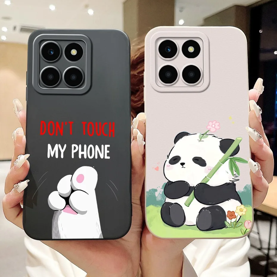 Lens Protective Case For Honor X6a WDY-LX1 WDY-LX2 Cute Cartoon Soft Silicone Back Cover For HonorX6a X 6A 4G Phone Cases