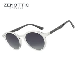 ZENOTTIC 2025 Fashion Polarized Sunglasses Men Women Vintage Round Frame Rubber legs Fashion Sun Glasses UV400 Goggles Shades