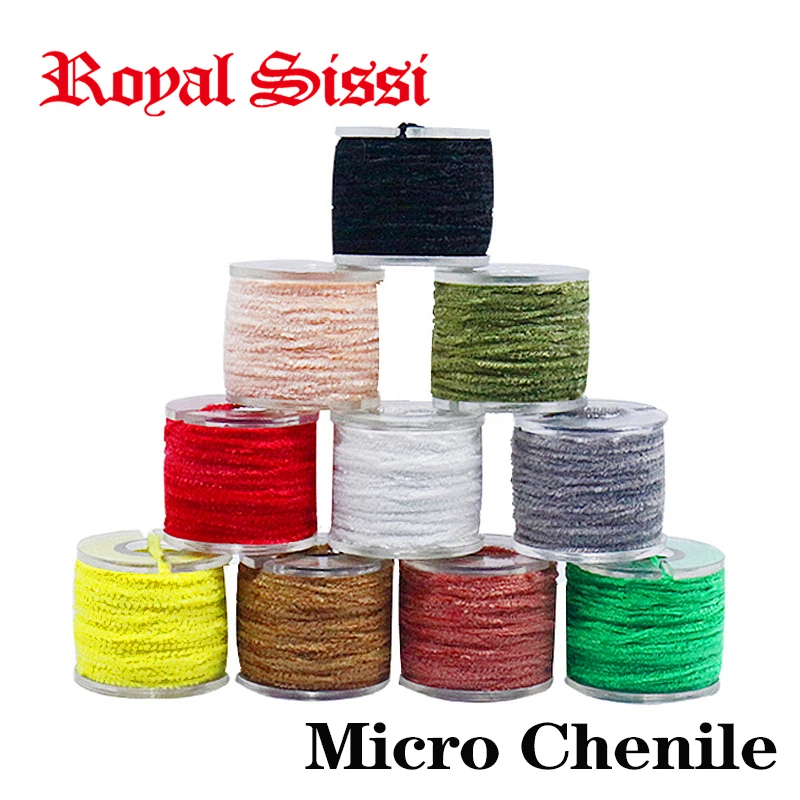 10 spools/lot multi Colors Rayon Chenille Yarn/ 2mm Tinsel line Chenille yarn Total 180M for streamer/nymphal bugs Flies making