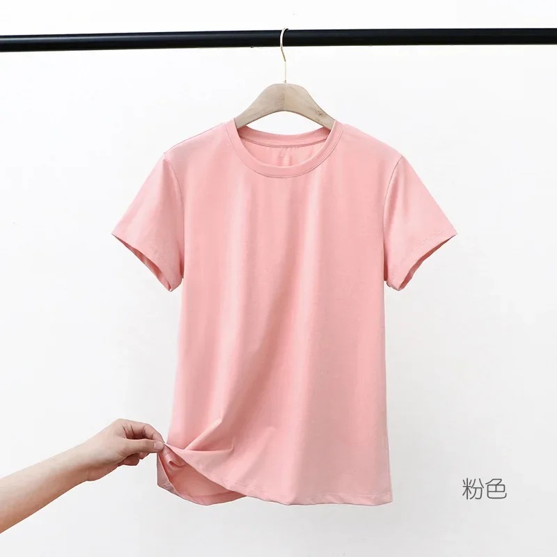 CAB005   Short sleeve T-shirt women's 2021 new spring and summer slim bottoming shirt