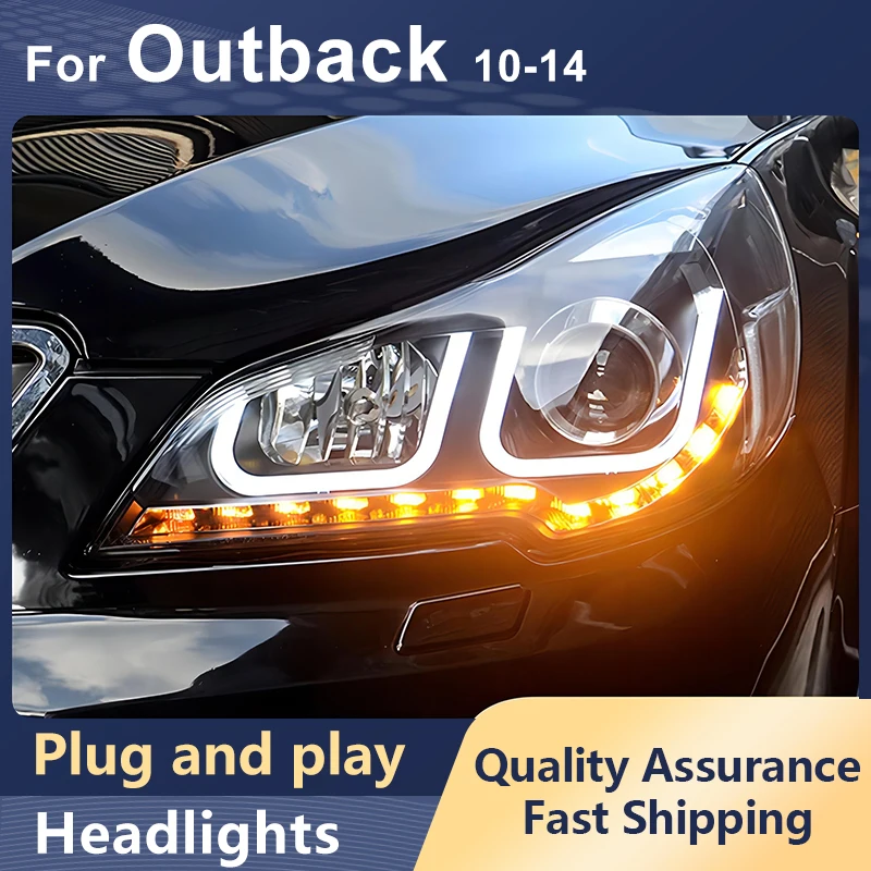 

Car Styling Headlights For Subaru Outback Legacy 2010-2014 LED DRL Dynamic Turn Signal Head Lamp LED Projector Auto Accessories