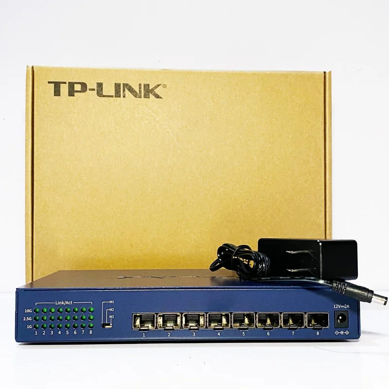 Hot Sale TP-LINK 8port SFP+ 10 Gigabit All Optical Port Switch Plug and Play TL-ST1008F Antminer 10g Gigabit Fibra