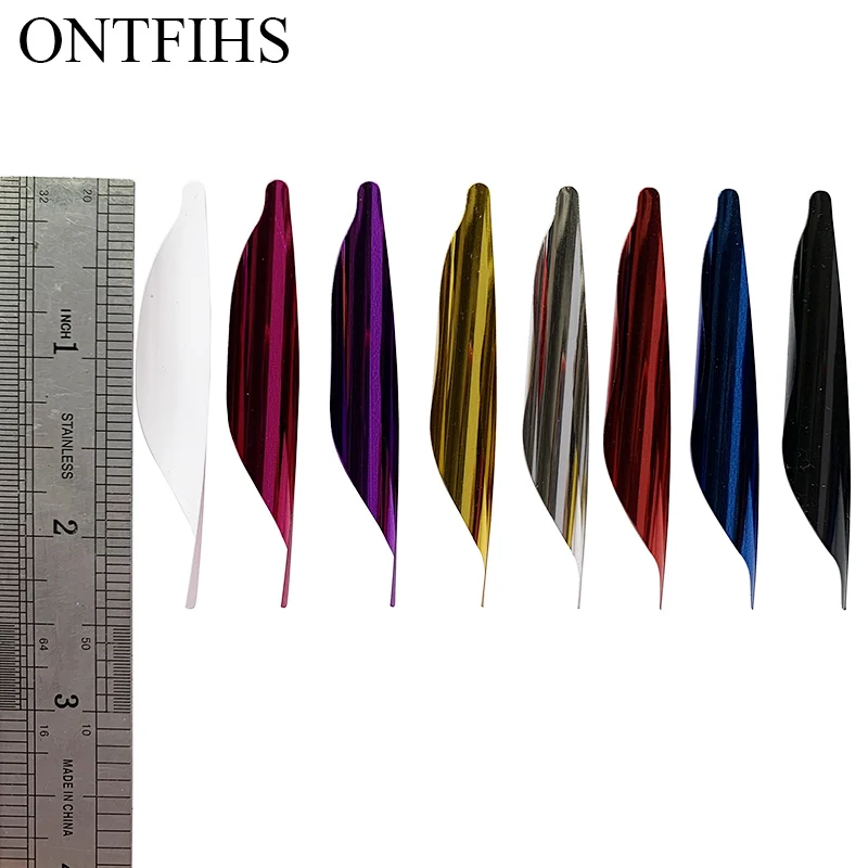 50 Pcs/Lot ONTFIHS New Archery Spin Vanes Spiral Feather Right Wing DIY Arrow Archery With Tape Arrow Accessories