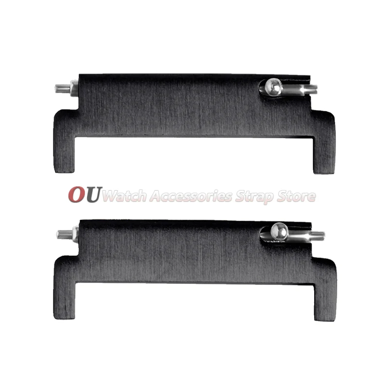 2 Stück Uhrenarmband-Adapter Uhrenzubehör 18mm auf 20mm 22mm, 20mm auf 18/20/22mm, 22mm auf 22mm Schnellverschluss Silberne Stifte Verbindungsstück – Detail 4