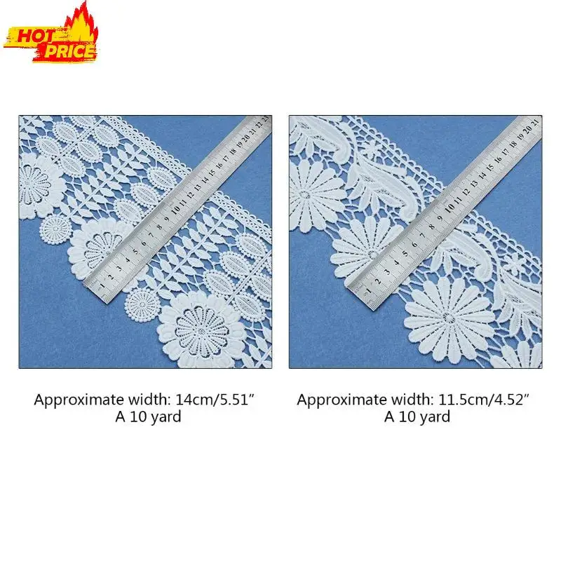 수용성 자수 레이스 흰색 중공 의류 커튼 레이스 액세서리