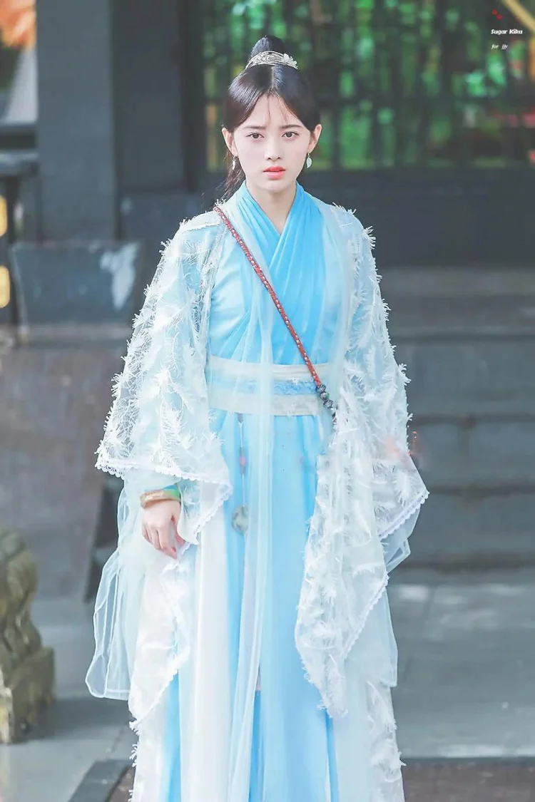 

Ju JingYi Actress 10 Designs Sword Lady Costume for Newest TV Play Legend of YunXi Fairy Dress Hanfu Drama Cosplay Outfits