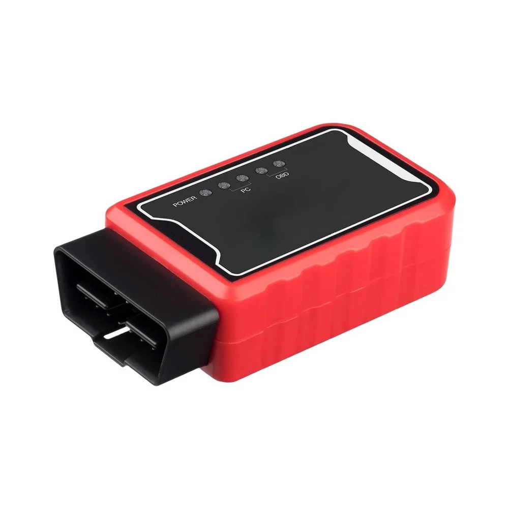 Car Diagnostic Adapter For ELM327 Reads Engine Fault For Codes Displays Live Sensor Data Compact 45x25x75mm Size