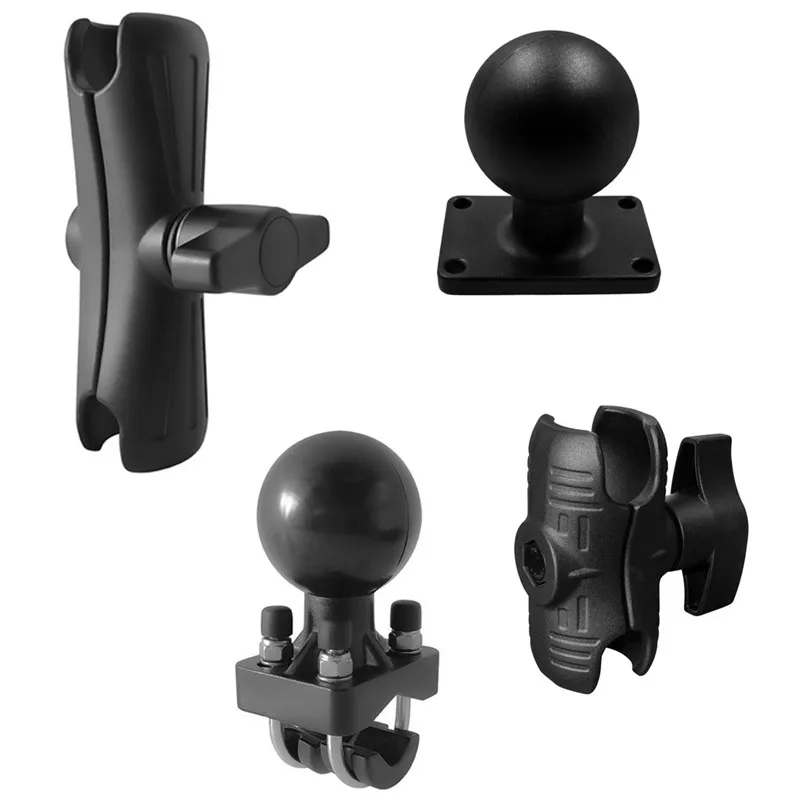 Combinación de doble perno en U de 2,25" con brazos y placa de doble casquillo para camiones/ rieles/manillar/tubo para soportes de buscador de peces