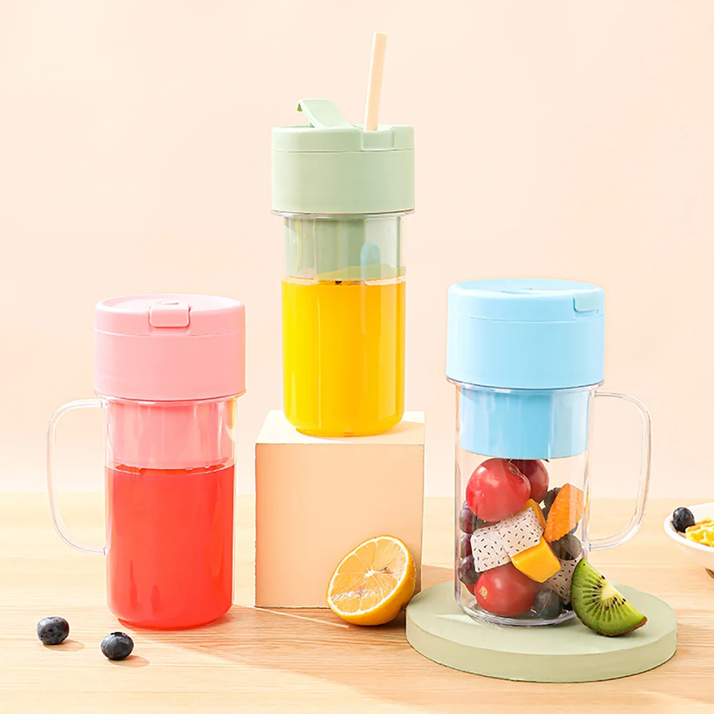 Portable Electric Juicer Juice Cup Outdoor Camping Juicer Home Kitchen Appliances Fruit Blender