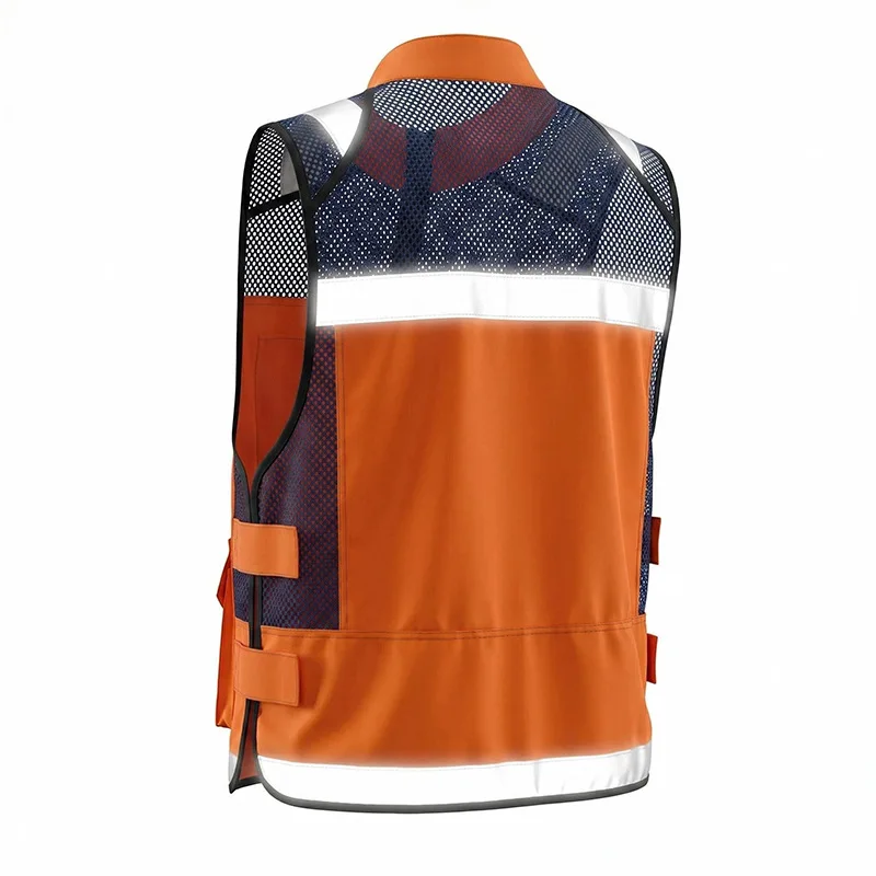 AYGHK Leadership Reflective Vest Vest Safety Suit Cycling Driving Traffic Construction Site Fluorescent Vest Clip image 4