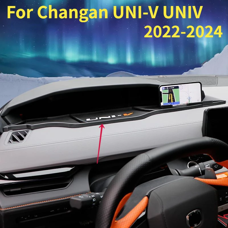 For Changan UNI-V UNIV 2022-2024 Car Styling Phone Holder Dashboard Mobile Phone Non-slip Mat Silicone Anti-skid Pad Accessories