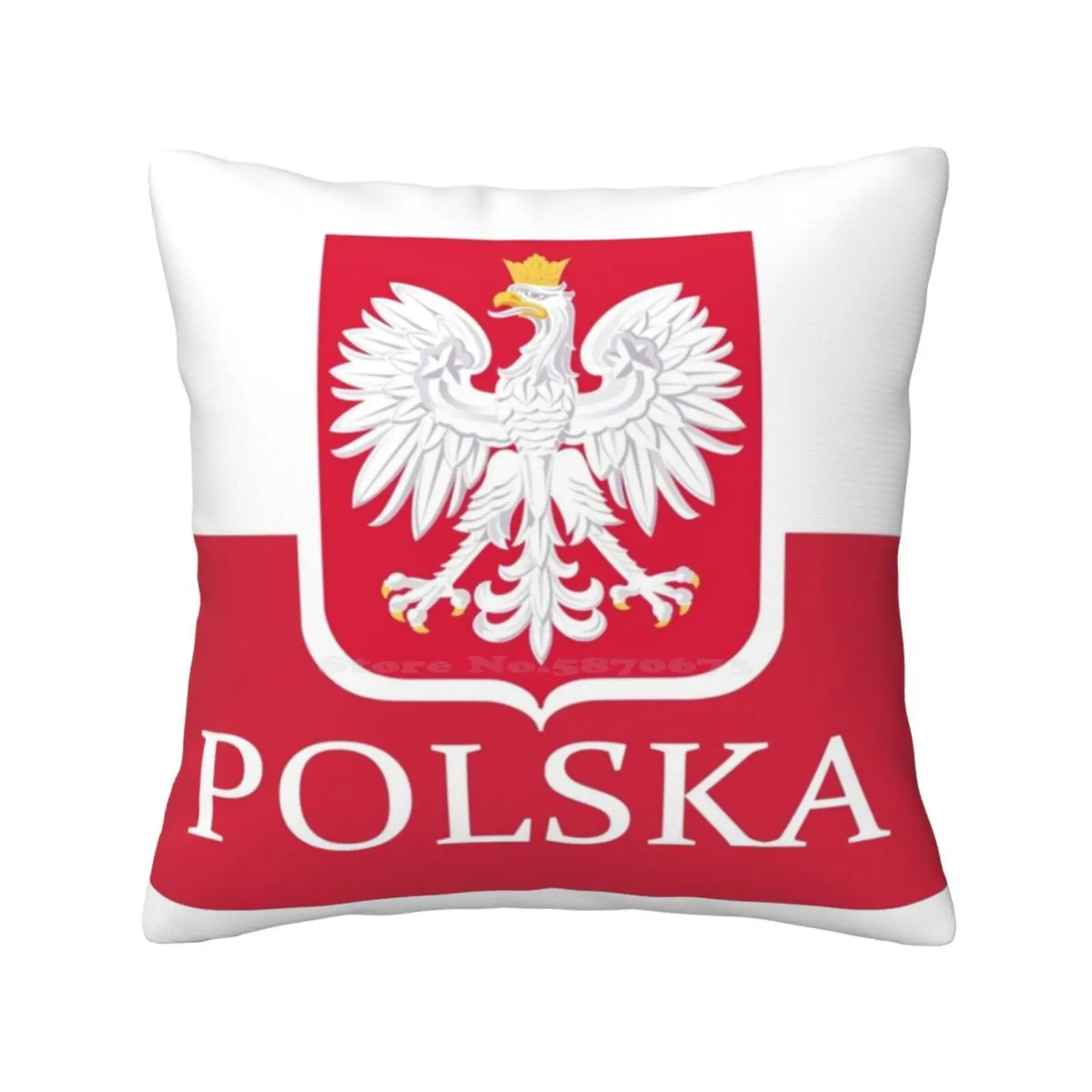 Patriotic Polish Polska Flag Pillowslip Pillowcase Polish Poland Polska Flag Retro Vintage Heritage Travel