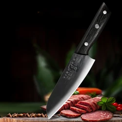 6.7 Inch Santoku Knife Handmade Forged Sharp Chefs Cleaver Meat Slicing Vegetable Japanese Kitchen Knives Messer Wood Handle