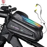 WHEEL UP Waterproof Bike Bag Frame Front Top Tube Cycling Bag 7.0in Phone Case Touchscreen Bag MTB Pack Bicycle Accessories