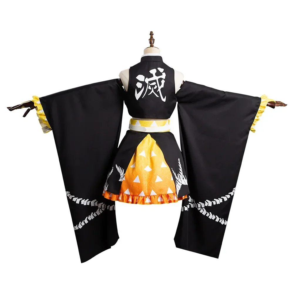 Anime Agatsuma Zenitsu Cosplay Costume Kimono Outfits, Halloween Carnival fur s, Imbibé