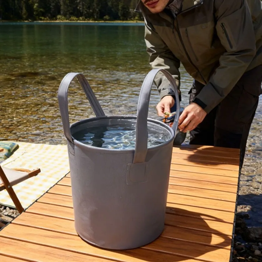 

Large Capacity Portable Water Bucket for Car Wash Travel Camping and Fishing Thickened Durable PVC Multipurpose Essentials