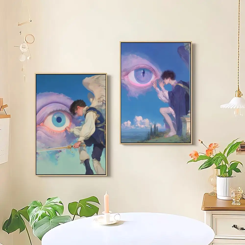 Angel Digital Art Cool Poster HD art sticky wall waterproof home living room bedroom bar aesthetic decoration