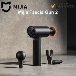New  Mijia Fascia Gun 2 Dual Mode 3 Gear Hot Pack Mode Strong Power Intelligent Multiple Safety Protection Black