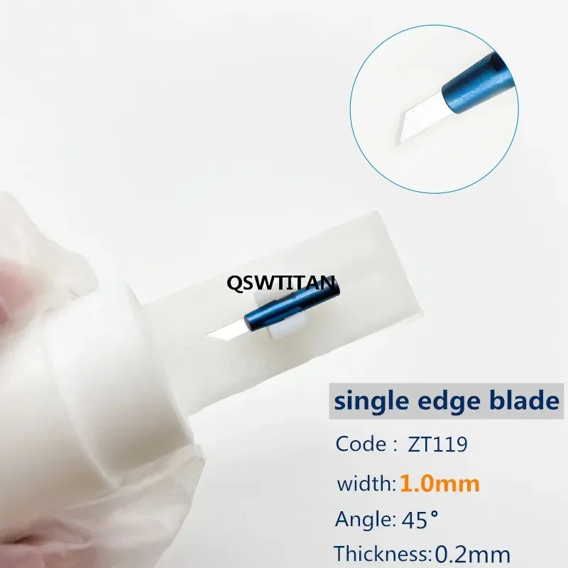 1PCS Ophthalmic single edge blade sharp Clear Cornea Blade Ophthalmic Surgical Blade Reusable Ophthalmic surgery Blades