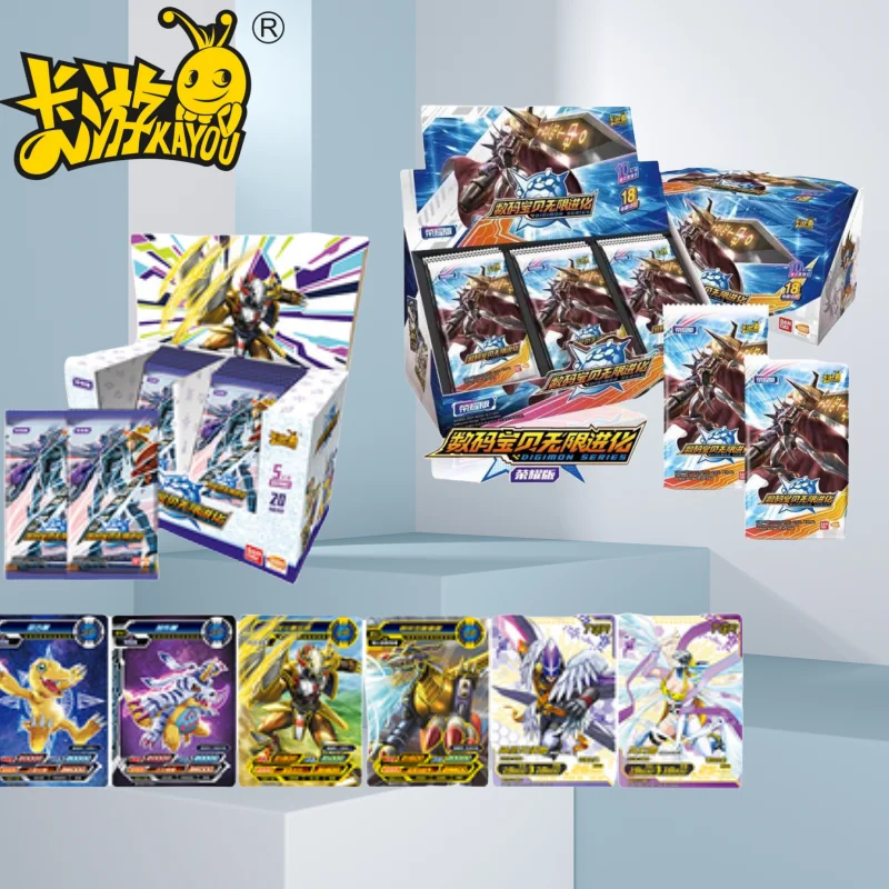 

Карта KAYOU Digimon Legendary Edition Infinite Evolution Glory Edition SP Agumon Greymon, коллекция аниме-игр, подарочная игрушка