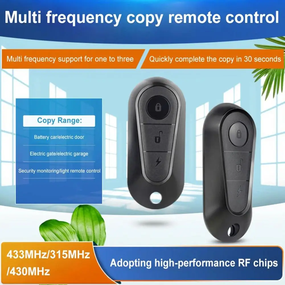 Garage Door Opener Remote Control Variable Settings Remote Control Universal 433mhz Remote Control Key for E-bike for Tailg